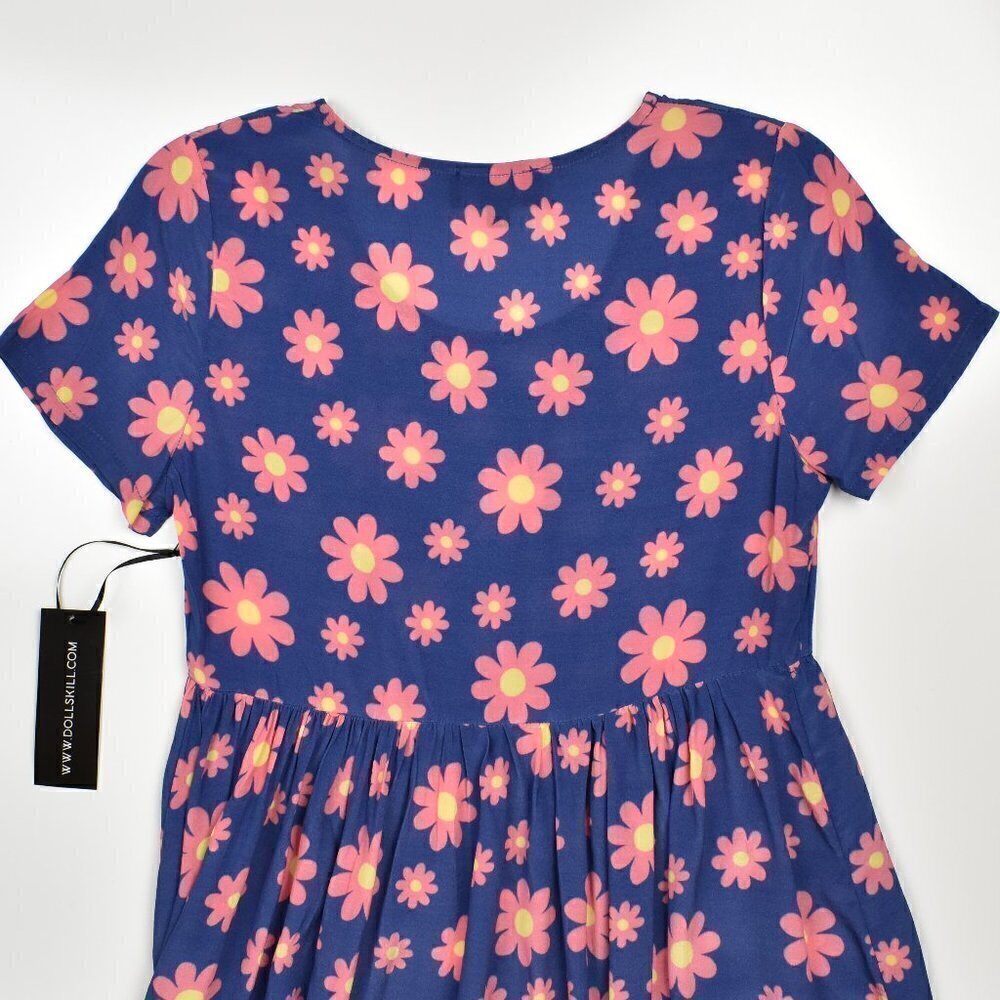 Delia's Dolls Kill Floral Babydoll Dress NEW - S - Picture 4 of 5